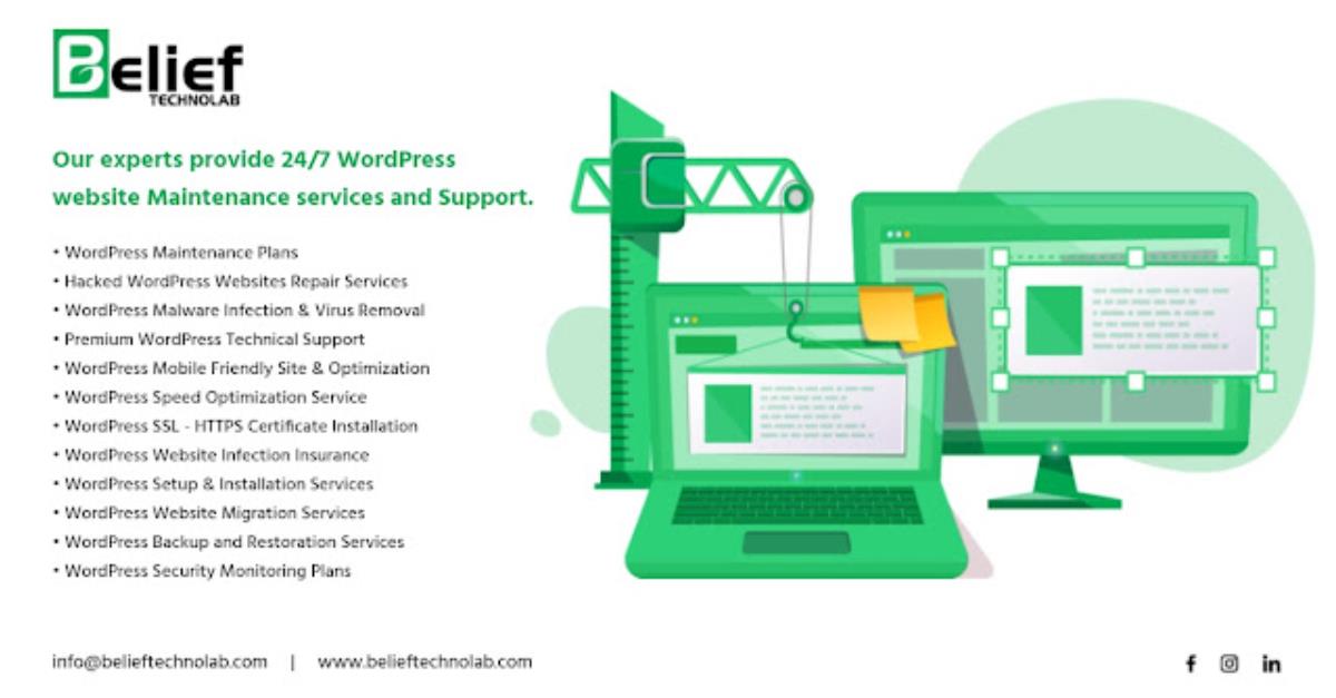 Our experts provide 24/7 WordPress website Maintence service and support