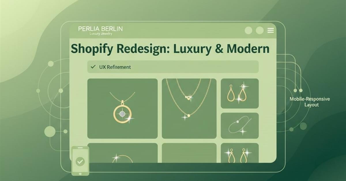 Shopify Redesign for Luxury Jewelry Brand